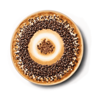 Frühstück Kaffee Mandala ein Anordnung von aromatisch Frühstück Kaffee mit Bohnen und brauen png
