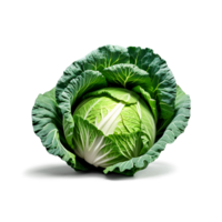 Cabbage A whole head of cabbage, captured from a low angle to create a sense of grandeur, with creative png