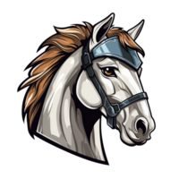 cartoon war horse head png