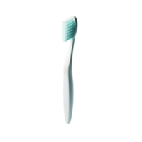 Attrappe, Lehrmodell, Simulation von ein Weiß Zahnbürste. Seite Sicht. Werbung von Oral Hygiene Produkte. png