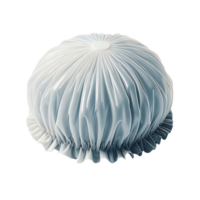 White shower cap mockup. Top view. png