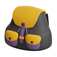 3d bolso educación icono png