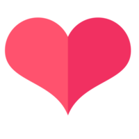 Pink heart transparent png