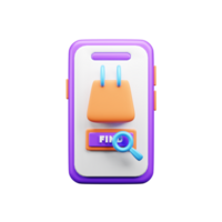 compras y ventas al por menor 3d ilustración icono png