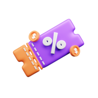 compras y ventas al por menor 3d ilustración icono png