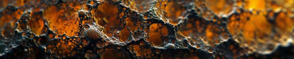 A close up of a rock with a lot of texture and a lot of brown and orange colors photo