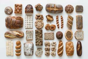 close up photo of several assorted breads HD wallpaper