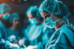 sergeons doing operation on Operating Room photo