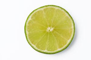 Slice of lime isolate on white background 1 photo