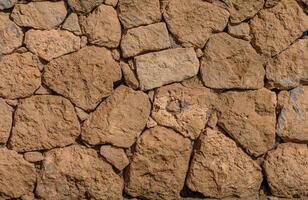 wall of clay bricks as background 1 photo