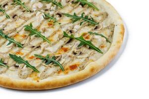 pizza with mushrooms isolate, Pizza Truffle julienne 2 photo