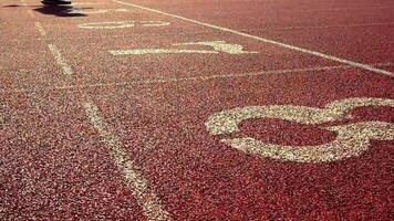 A running track is a field used for running and exercising video