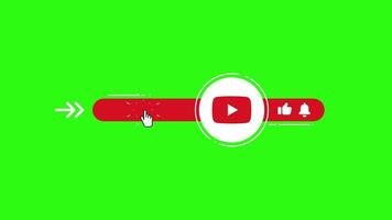 Creative Green Screen Subscribe Button, Modern video