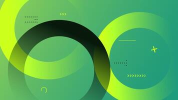 Circle pattern backdrop with a gradient of green shades video