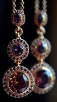 Elegant Radiance. A Display of Exquisite Gemstone Jewelry photo