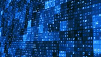 artificial intelligence binary-digital-information-flow video