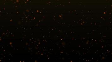 Gold particle backgrounds with golden particle light falling loop video