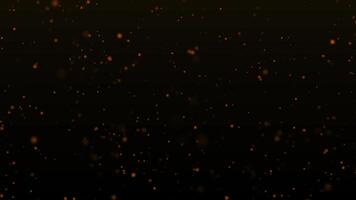 Gold particle backgrounds with golden particle light falling loop video