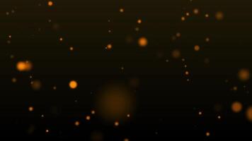 Gold particle backgrounds with golden particle light falling loop video