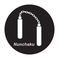 diseño de icono de nunchaku vector