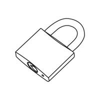 Padlock icon design vector