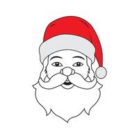 icono de santa claus vector