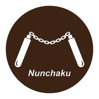 diseño de icono de nunchaku vector