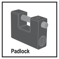 Padlock icon design vector