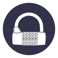 Padlock icon design vector