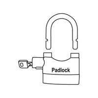 Padlock icon design vector