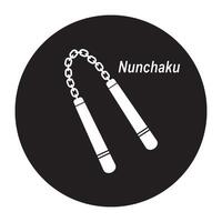 diseño de icono de nunchaku vector