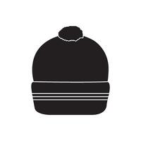 Winter hat icon vector