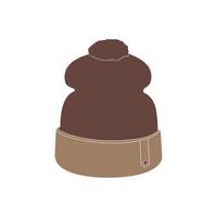 Winter hat icon vector