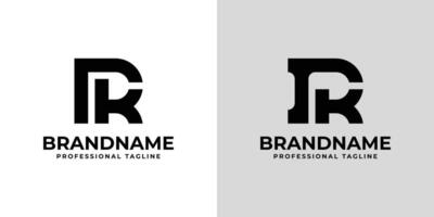 Letters RK Monogram Logo, suitable for any business with RK or KR initials vector