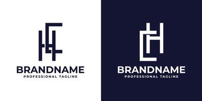 Letters HC and CH Monogram Logo, suitable for any business with CH or HC initials vector