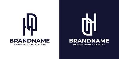 Letters HO and OH Monogram Logo, suitable for any business with OH or HO initials vector