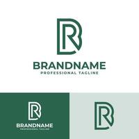 Letters RB Monogram Logo, suitable for any business with RB or BR initials vector