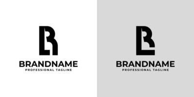 Letters LR Monogram Logo, suitable for any business with LR or RL initials vector