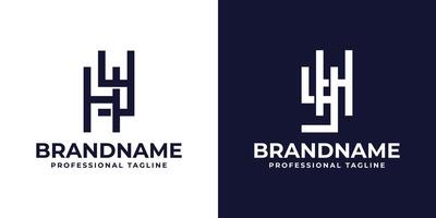 Letters HY and YH Monogram Logo, suitable for any business with YH or HY initials vector