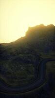 Winding Road Through Scottish Mountain video