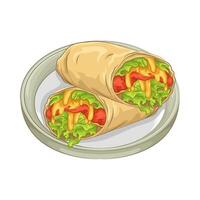 ilustración de tacos vector