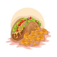 ilustración de tacos vector