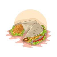 ilustración de tacos vector