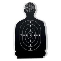 Man shoot target. Shooting range for firearms and archery practicing human torso silhouette. illustration vector