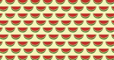 Watermelon background with watermelon slices and seeds. Summer background illustration. vector