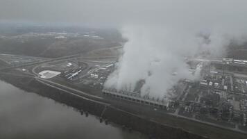 Drone View of a Factory video