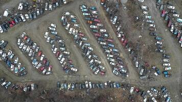 Drone View of Auto Salvage video