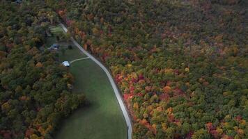 drone vue de tomber couleurs video