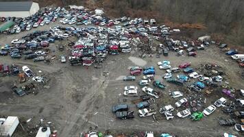 drone vue de auto sauvetage video