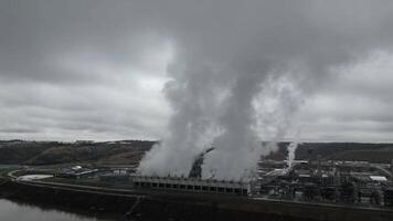 drone vue de une usine video